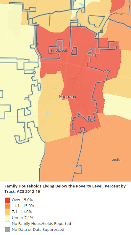Figure E.1: Families in Poverty, Sherman