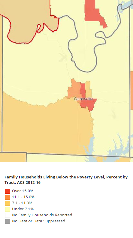 Figure G: Families in Poverty, Cooke County